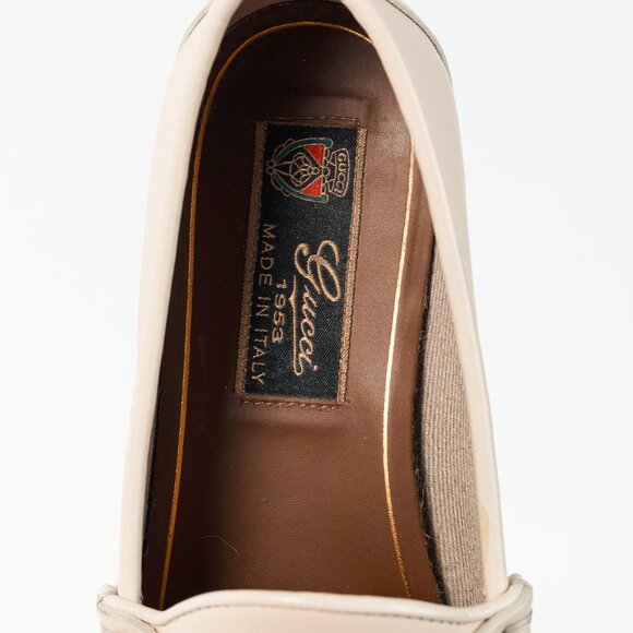 Gucci Horsebit 1953 White Leather Loafers - Picture 9 of 9